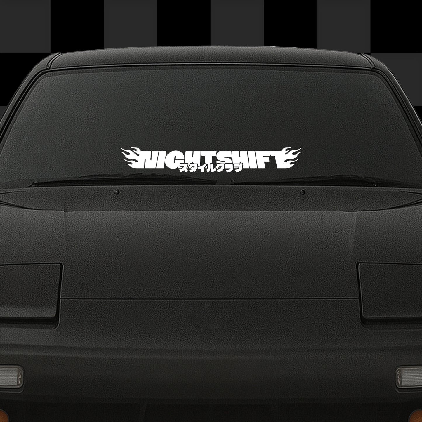 Flame Banner - Die-Cut Decal