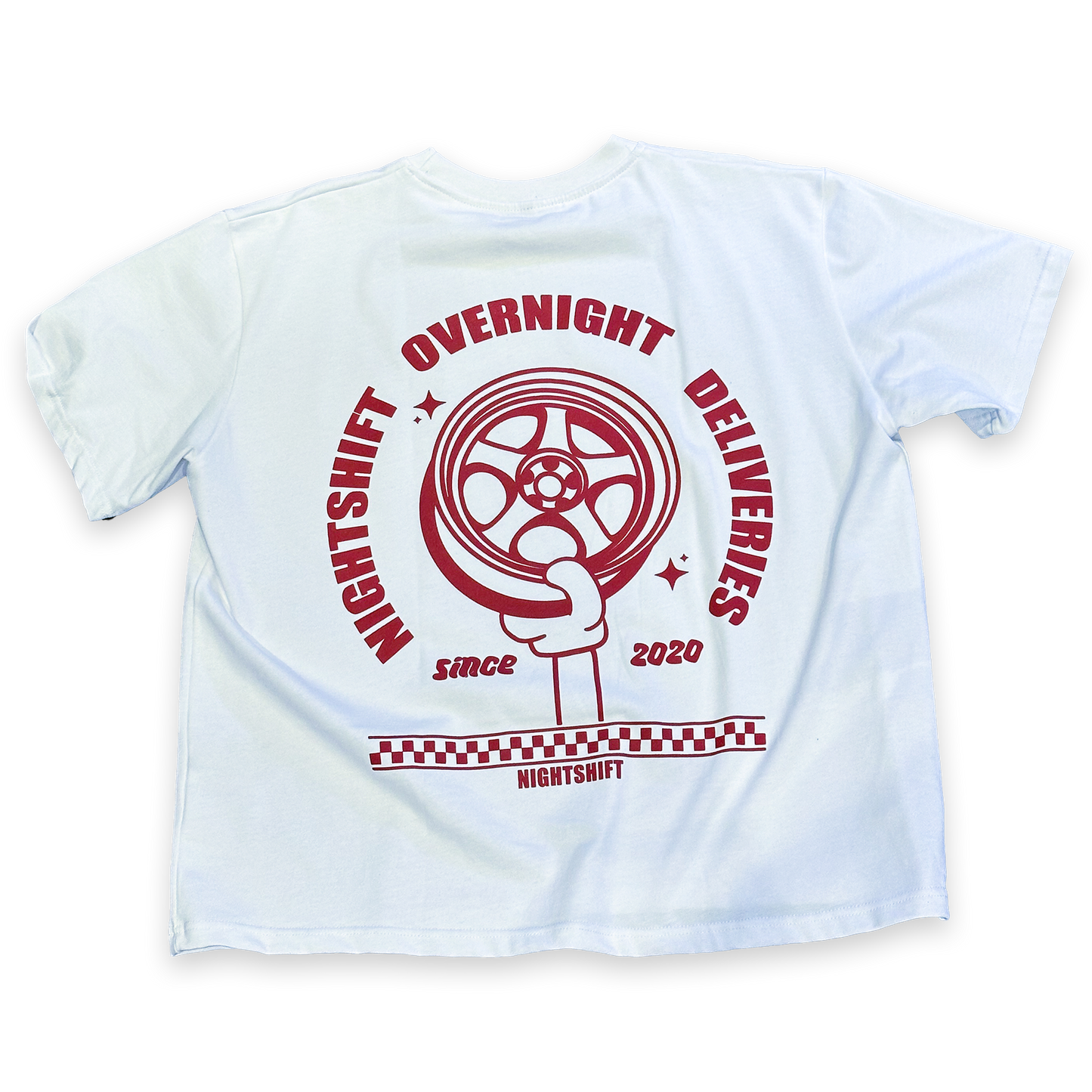 "Overnight Deliveries" - T-Shirt - White