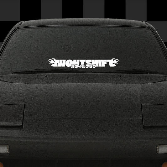 Flame Banner - Die-Cut Decal