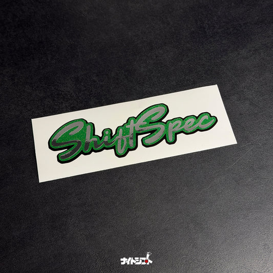 Shift Spec Font - Green - Multi-Layered Decal