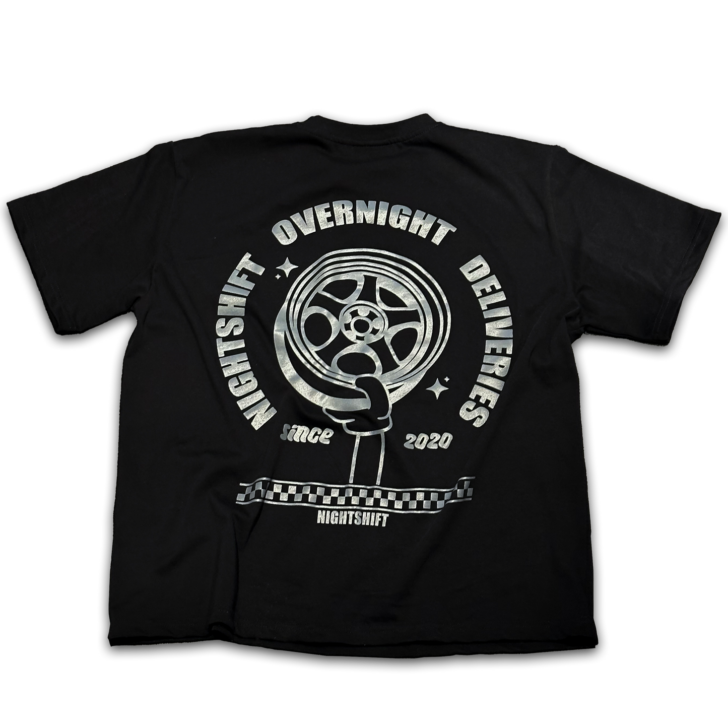 "Overnight Deliveries" - T-Shirt - Black
